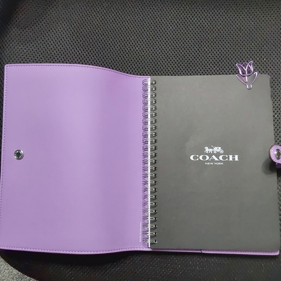 Coach Purple Signature Notebook - Picture 4 of 4